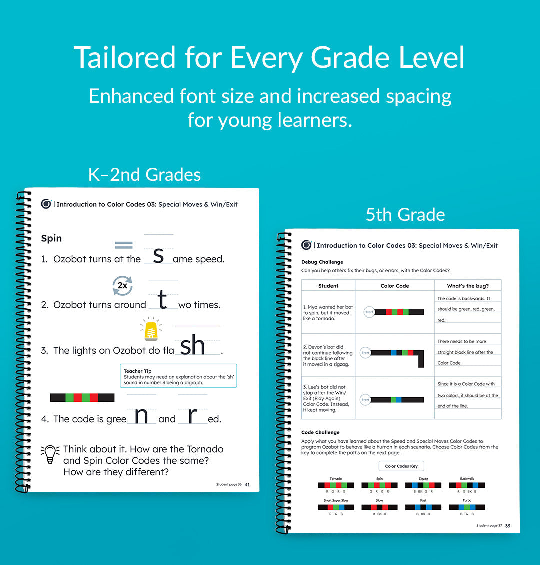 Introduction to Color Codes Curriculum Teacher Guide Answer Key - student workbooks for STEM edcuation