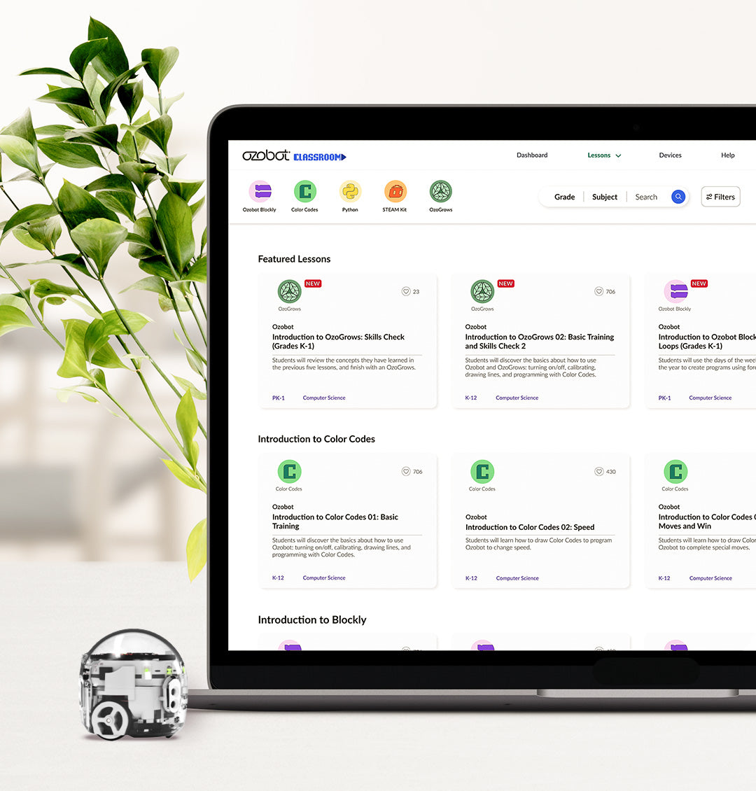 Lettuce Grow x Ozobot Year-Round Growing with 100 Seedlings for the classroom