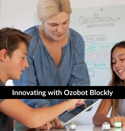 Self-Service Professional Development course: Innovation with Ozobot Blockly for educators learning block-based coding instruction
