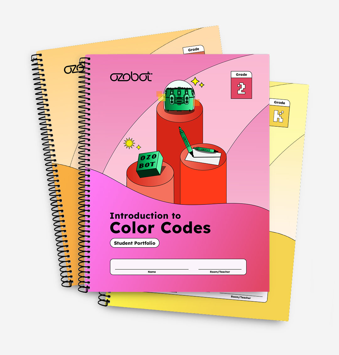 Introduction to Color Codes Curriculum Student Portfolios by Ozobot - STEM workbooks