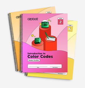 Introduction to Color Codes Curriculum Student Portfolios by Ozobot - STEM workbooks