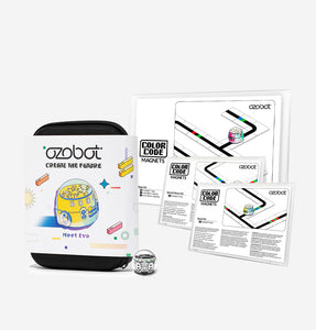 Ozobot Homeschool Coding Kit with Evo Entry Kit and Color Code Magnets - beginner-friendly robotics kits for homeschool students