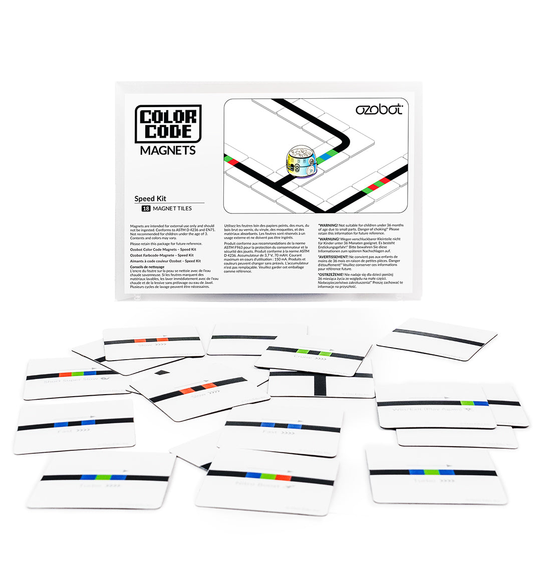 Ozobot color code magnets speed kit - easy coding kits for kids