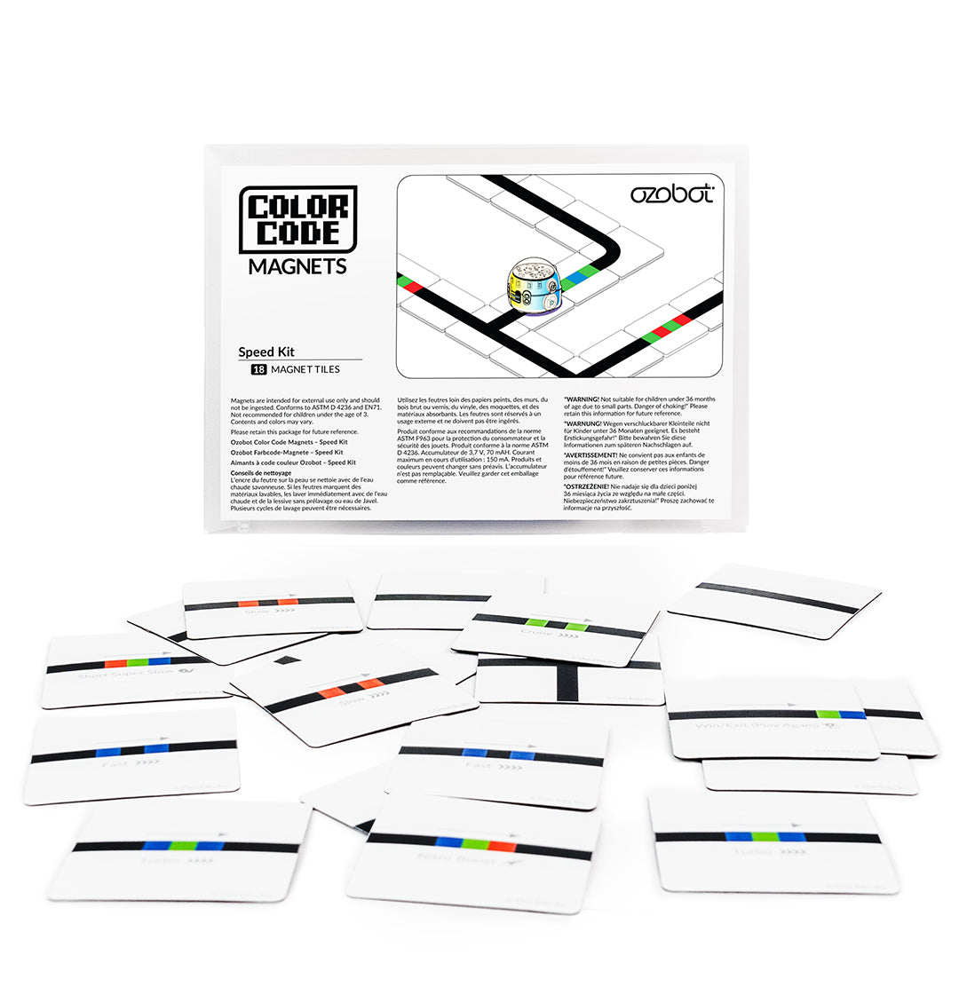Ozobot Color Code Magnets Speed Kit - classroom activities for kids who love coding