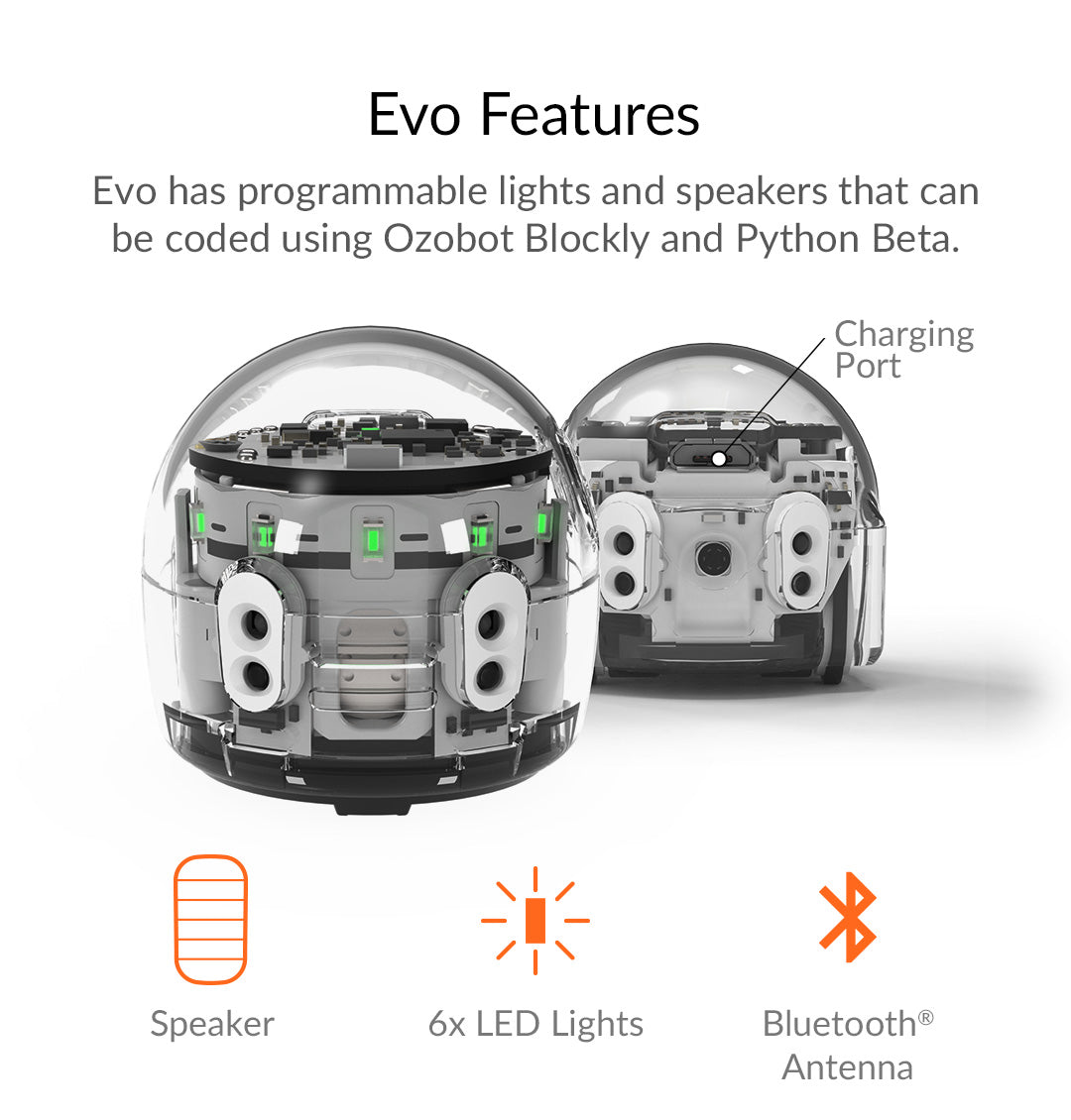 Evo entry steam learning kit - easy programmable robots for kids