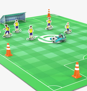 Ozobot Homeschool Coding Kit with EEK, ocean and soccer coding mats - beginner-friendly robotics kits for homeschoolers