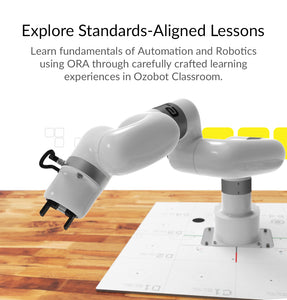 ORA Ozobot Robotic Arm collaborative robot cobot - easy programmable robots for students