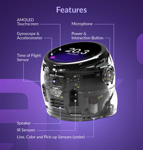 Features of Ari robot included in Ozobot's 18-bot Classroom Kit