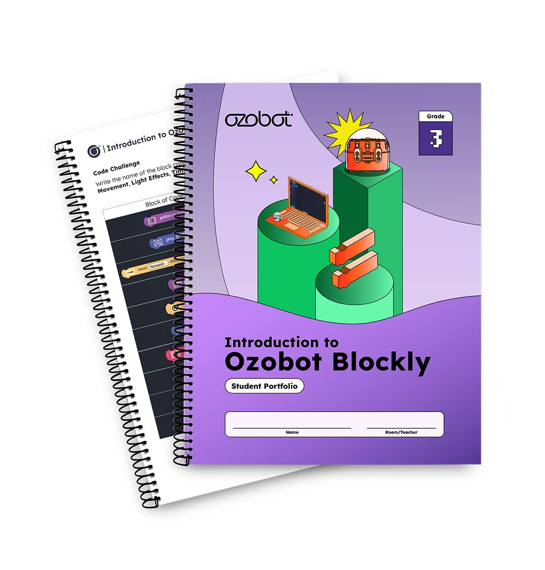 Introduction Intro to Ozobot Blockly stem student workbook 2024 - easy stem activities for third grade classrooms