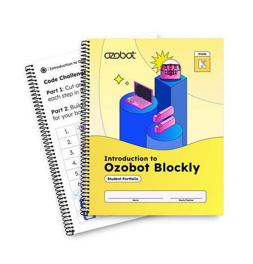 Introduction to ozobot blockly student workbook - easy stem activities for kindergarten