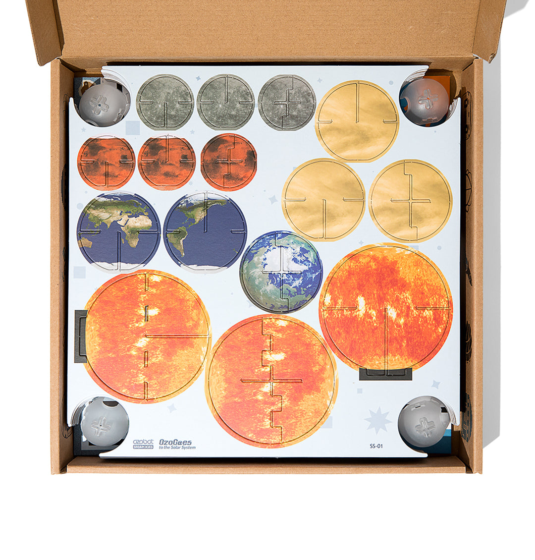 Ozogoes to the Solar System 8 pack steam kit by ozobot - best hands on stem science kits for students