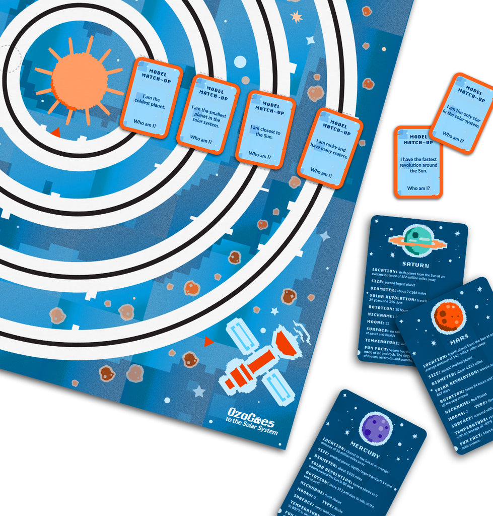 stars solar system matching cards