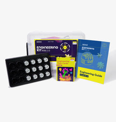 K-2 Engineering Kit with Evo 12 Bot Classroom Kit, task cards, curriculum, and building materials for STEM learning