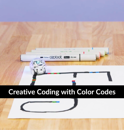 Self-Service Professional Development Creative Coding with Color Code by Ozobot - STEAM online training courses for teachers and parents