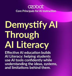 Ozobot educational material on AI literacy