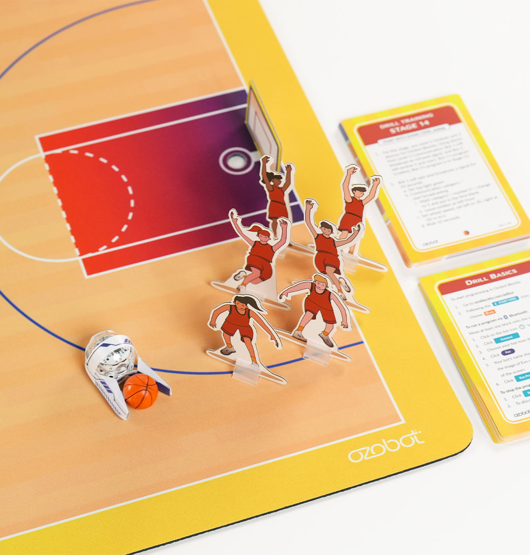 Basketball Challenge Mat coding activity for kids - hands-on STEAM activities