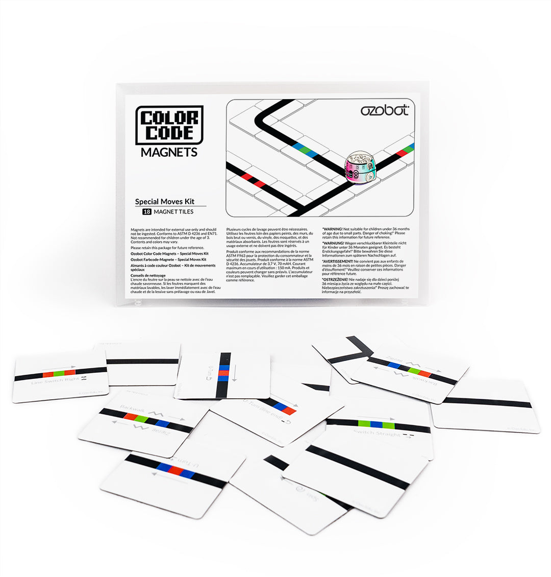 Ozobot Color Code Magnets Special Moves Kit