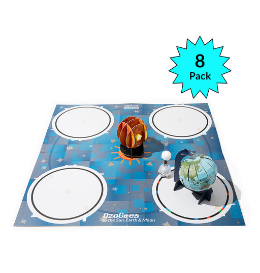 Ozobot STEAM Kit: <br> OzoGoes to the Sun, Earth & Moon <br> (8 Pack)