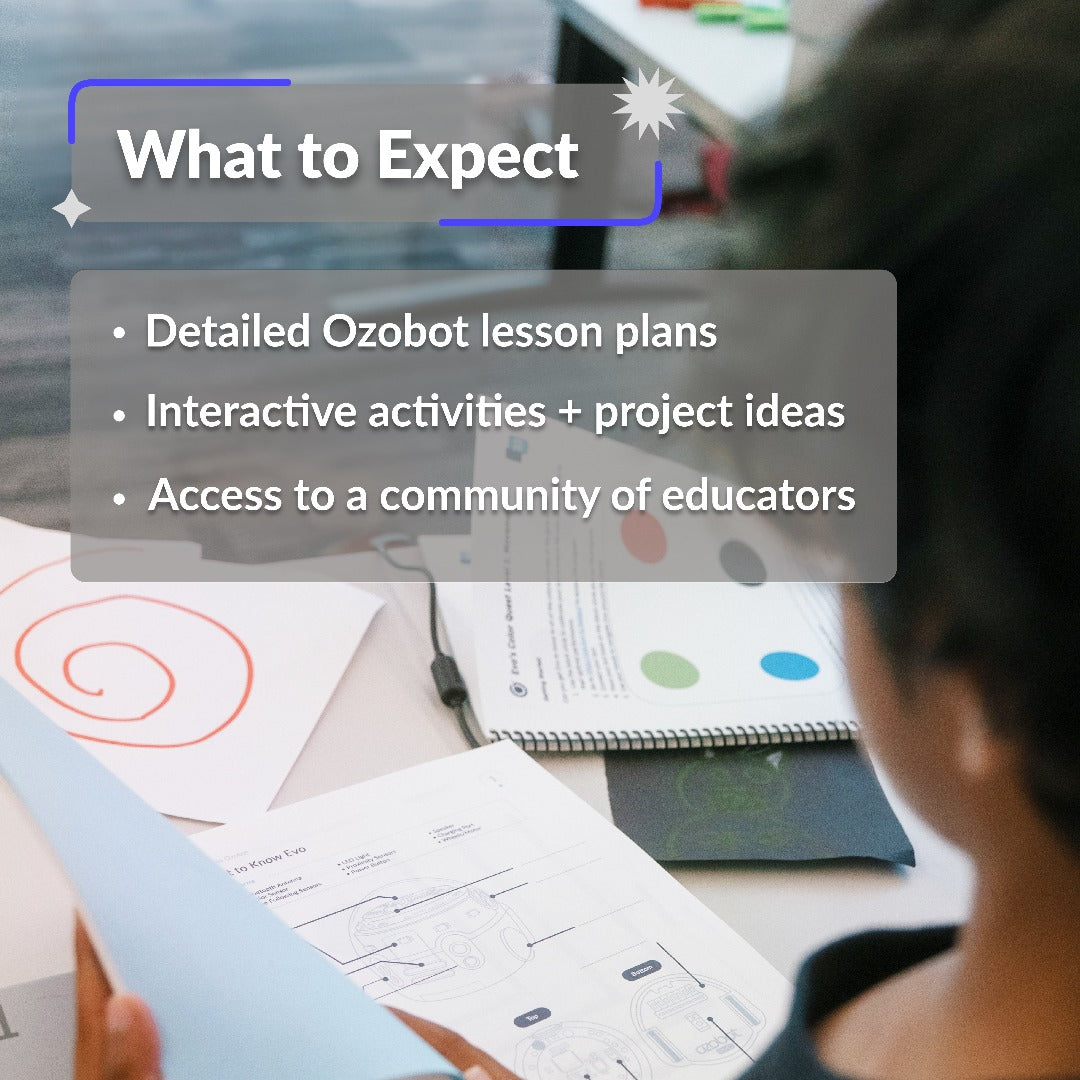 Self-Service PD Creative Coding with Color Codes by Ozobot - STEM education professional development for teachers